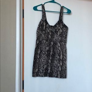 H&M snakeskin mini dress 🐍